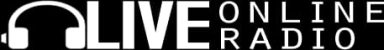 Logo featuring headphones and the text "LIVE ONLINE RADIO."